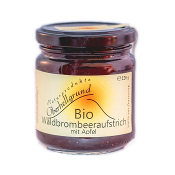 Bio-Waldbrombeere-Apfelfruchtaufstrich 220g